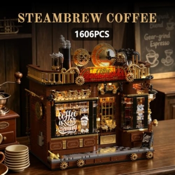 DUANT Café-Haus-Bausteinset, MOC Straßenszene Café-Spielzeugmodell, EIN Hausgeschenk, das Sich für Erwachsene zum Bauen und Ausstellen eignet (59072) - 2