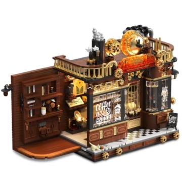 DUANT Café-Haus-Bausteinset, MOC Straßenszene Café-Spielzeugmodell, EIN Hausgeschenk, das Sich für Erwachsene zum Bauen und Ausstellen eignet (59072) - 1