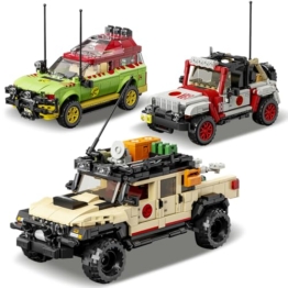 DUANT Dinosaur World Klassisches Geländewagen-Bausteinset, Bekannte Geländewagenserie, Für Erwachsene Geeignete Klemmbausteine Technik Trucks, Sammlerspielzeug-Geschenkmodelle - 1
