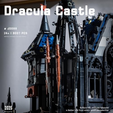DUANT JD099 Dracula Schloss Klemmbausteine Bausatz, 3007 Stück gotischer Stil MOC modulare Haus Bausteine Modell Set, Bauspielzeug Geschenk für Schloss Enthusiasten und Erwachsene - 4