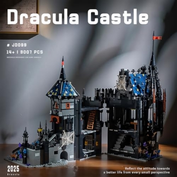 DUANT JD099 Dracula Schloss Klemmbausteine Bausatz, 3007 Stück gotischer Stil MOC modulare Haus Bausteine Modell Set, Bauspielzeug Geschenk für Schloss Enthusiasten und Erwachsene - 6