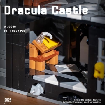 DUANT JD099 Dracula Schloss Klemmbausteine Bausatz, 3007 Stück gotischer Stil MOC modulare Haus Bausteine Modell Set, Bauspielzeug Geschenk für Schloss Enthusiasten und Erwachsene - 8