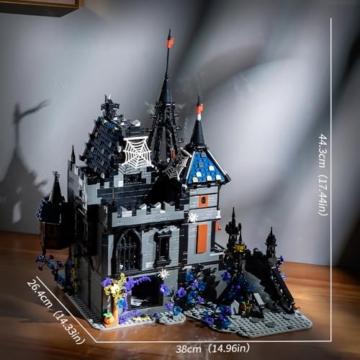 DUANT JD099 Dracula Schloss Klemmbausteine Bausatz, 3007 Stück gotischer Stil MOC modulare Haus Bausteine Modell Set, Bauspielzeug Geschenk für Schloss Enthusiasten und Erwachsene - 9