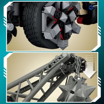 DUANT Max Hammer 2 In 1 Wüste Off Road Fahrzeug Klemmbausteine Bausatz, 2069 Teile Militärisches Humvvee Modell Bausteine Set, Jeep SUV Montage Geschenk für Fans- Hobbyisten und Erwachsene - 6