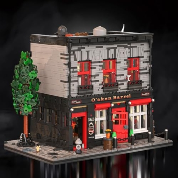 DUANT Oak Barrel Tavern Modular Design House Bausteinset, 2368 Teile Street View Series Building House, geeignet für die Sammlung von Erwachsenen und zum Verschenken von Spielzeugmodellen - 5