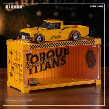 DUANT PB8842 1:32 Freiheit Cruiser Pickup Auto Klemmbausteine Bausatz, 324 Stück Auto Modell Spielzeug mit Display Box, LKW Klemmblöcke für Erwachsene - 4