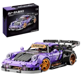 DUANT Supercar Baustein Set, 4190 Teile Technology Serie Groß Klemmbausteine Auto, 1:8 MOC Sportwagen Technik Modell, Bauspielzeug Geschenk für Erwachsene und Jugendliche (10544) - 1