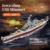 DUANT USS Missouri Schlachtschiff (BB-63) Marine Klemmbausteine Technik, das dritte Schiff der Schlachtschiffe der Iowa-Klasse, ein MOC-Militärmodell eines Kriegsschiff aus dem Zweiten Weltkrieg - 2