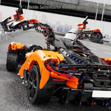 DUANT W11 Supercar Klemmbausteine Technik, Groß modularer Sportwagen im Maßstab 1:6, EIN Auto zum Sammeln und Ausstellen für Erwachsene(5036 Teile) - 3
