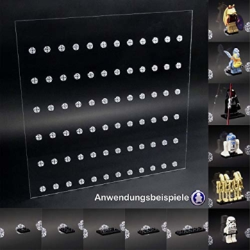 Einleger für 50 x 50 Ribba Rahmen Vitrine für Lego® Serien Platz für 72 Figuren - 2