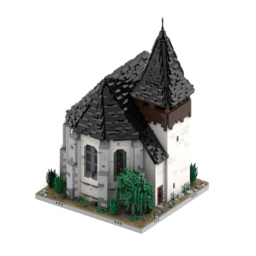 ExPrismarx Mittelalterliche Klemmbausteine Set, 6169 Teile Taylorsgreen Village Church Part 2 MOC Dorfkirche Architektur, Historisches Ausstellungsmodell für Enthusiasten Erwachsene - 7