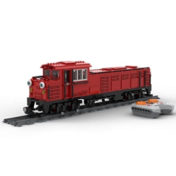 MBKE Technik Zug Bausteine mit Motor, MOC-75548 Japanisch DL 43 Lokomotive Modell Bausatz, City Personenzug Konstruktionsspielzeug, Kompatibel mit Lego