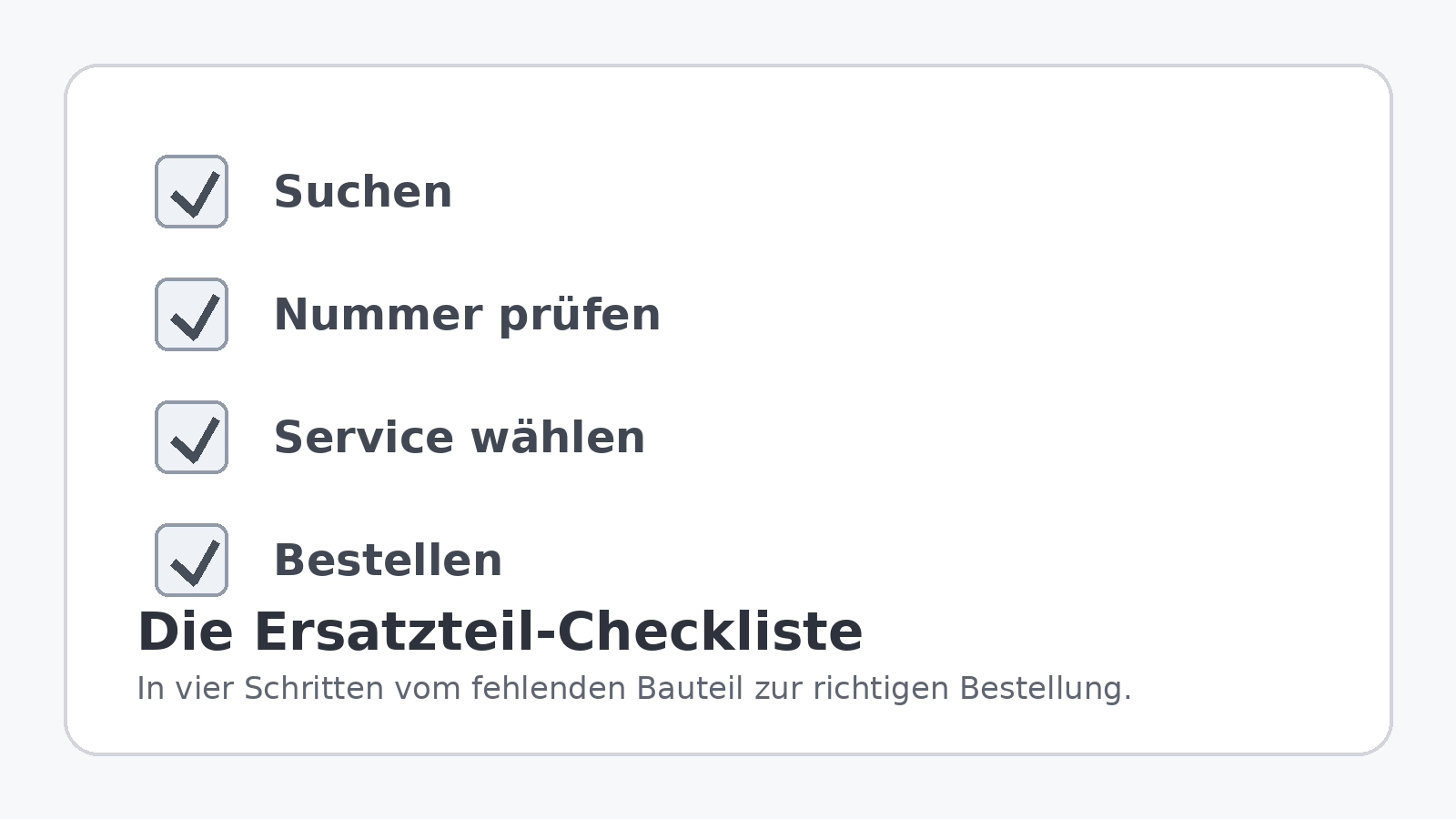 Checkliste zur Suche und Nachbestellung fehlender LEGO Teile