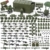 Feleph Militär-Waffen-Set mit Frachtcontainer, Armeeausrüstung, Rüstung 325 Teile – Diverse militärische Zubehörteile als Bausteine-Spielzeug, kompatibel mit gängigen Soldaten-Figurenmarken (Grün). - 1