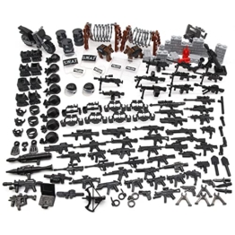 Feleph Swat Waffen Militär Set für Figuren , Polizei WW2 Armee Spielzeuge zum Army Soldaten, Bundeswehr Krieg Teile Kompatibel mit Großen Marken Bausteinen