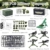 Felicify Waffenspielzeug-Set, 135 Teile Soldaten WW2 Waffenset, Militärische Spielset, Militärische Waffenset, Militärfiguren, Soldatenfiguren, Bausteine für Kinder - 2