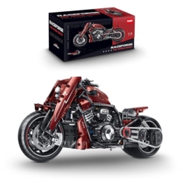 FigureArt Technik Motorrad Klemmbausteine, GULY 60541, 1787 Teile 1:5 Groß MOC Bausatz(Originalverpackung) - 1