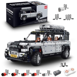 FigureArt Technik Offroad Auto Bausatz, GULY 10620, 4817 Teile 1:8 mit Motoren und LED Groß Ferngesteuert Auto Klemmbausteine (Originalverpackung) (Dynamische Version) - 1