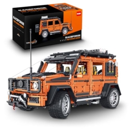 FigureArt Technik Offroad Auto Bausatz, GULY 10642, 3914 Teile 1:8 mit Motoren und LED Groß Ferngesteuert Auto Klemmbausteine (Originalverpackung) (Statische Version) - 1