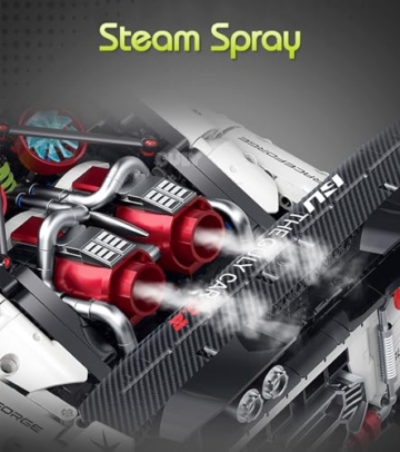 GULY 10630 Technik Sportwagen (Dynamische Deluxe-Edition) Auspuff Dampf