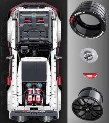 GULY 10630 Technik Sportwagen (Dynamische Deluxe-Edition) Reifen und Felgen