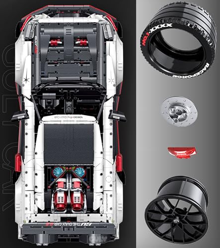 GULY 10630 Technik Sportwagen (Dynamische Deluxe-Edition) Reifen und Felgen