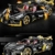 FigureArt Technik Sportwagen Auto Bausatz, GULY 10631, 3976 Teile mit Motoren und LED Groß Ferngesteuert Auto MOC Klemmbausteine (Originalverpackung) (Dynamische Version) - 4