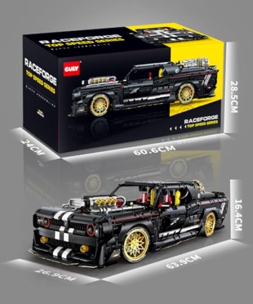 GULY 10637 Technik Sportwagen (Statische Version) Box und Maße