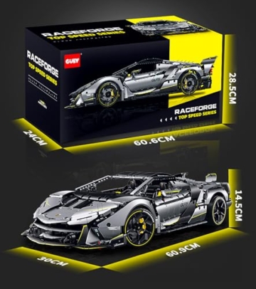 GULY 10638 – der 1:8-Sportwagen (Statische Version) Box und Maße