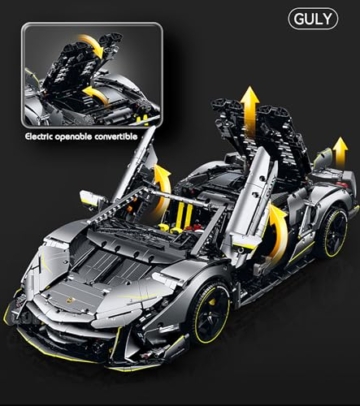 GULY 10638 – der 1:8-Sportwagen (Statische Version) Funktionen Moc