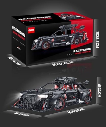 GULY 10645 Technik Sportwagen (Dynamische Version) Maße und Box