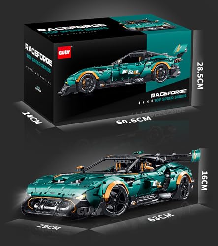 GULY 10647 Technik Sportwagen mit Motoren, LED & Fernsteuerung Maße