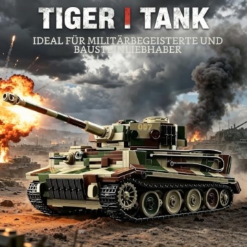 Finger Rock Militär Tiger Panzer Klemmbausteine