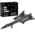 Finger Rock SR-71 Blackbird Flugzeug Klemmbausteine,1:74 Kampfjet Bausteine Set,WW2 Militär Kampfflugzeug Luftwaffe Eurofighter Jet Modell Kreative Geschenke für Militärfans Junge Menschen - 1