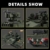 FULHOLPE Technik Panzer Bausteine, MOC Kreativität 2306 Klemmbausteine Leopard 2A8 Tank Modellbausatz, DIY Konstruktionsspielzeug Home Office Decor Geschenke für Jungen Erwachsene - 4
