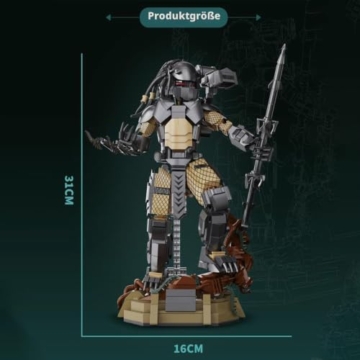 FULHOLPE Xenomo Modell Bausteine Set, 978+ Klemmbausteine Außerirdischer Krieger ModellBausatz Xenomo Krieger Konstruktion Bauset Kompatibel mit Großen Marken - 3