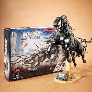 FULHOLPE Xenomo Modell Bausteine Set, 998+ Klemmbausteine Mutiertes Pferd ModellBausatz Xenomo Mutant Horse Konstruktionsspielzeug Kompatibel mit Großen Marken - 6