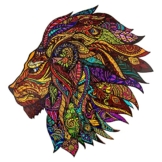 Funnli Holzpuzzles Erwachsene,Puzzlespiele der Tierserie,Puzzles zur intellektuellen Entwicklung,Rätsel für Gehirnübungen,Geschenk für Weihnachten/NeujahA3-300 Stück (Löwen-groß) - 1