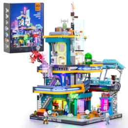 FUNWHOLE F9042 Cyberpunk-Villa – Oasis Apartments mit LED-Beleuchtung