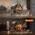 Funwhole Jagdhütte Baukasten - 2036 Teile Retro Holzhaus Modell, geeignet für Erwachsene und Jugendliche, Winter Jagdthema, mit detailliertem Design - 2