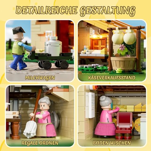 Funwhole Bauernhof-Käsehaus F9049 mit Beleuchtung