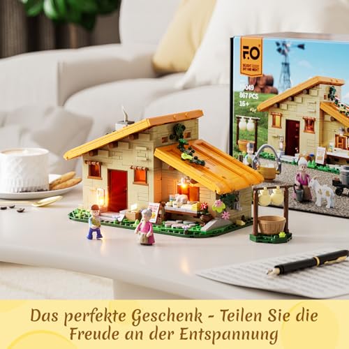 Funwhole Bauernhof-Käsehaus F9049 mit Beleuchtung