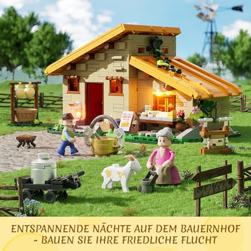 Funwhole Bauernhof-Käsehaus F9049 mit Beleuchtung