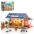 FUNWHOLE Pferdestall Beleuchtetes Baustein-Set – Farmhaus Kollektion LED Licht Tierstall Baukasten 973 Teile für Erwachsene und Jugendliche - 1