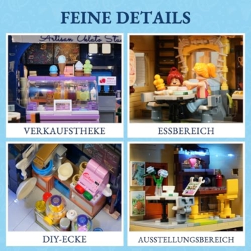 FUNWHOLE F9078 Stadtleben mit Eisdiele