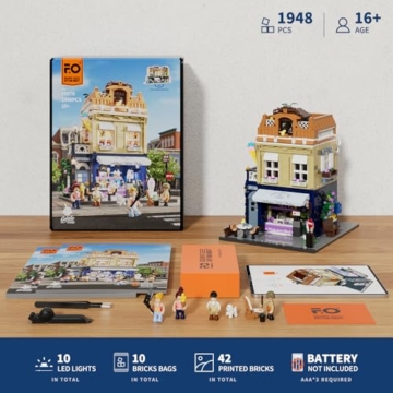 FUNWHOLE F9078 Stadtleben mit Eisdiele