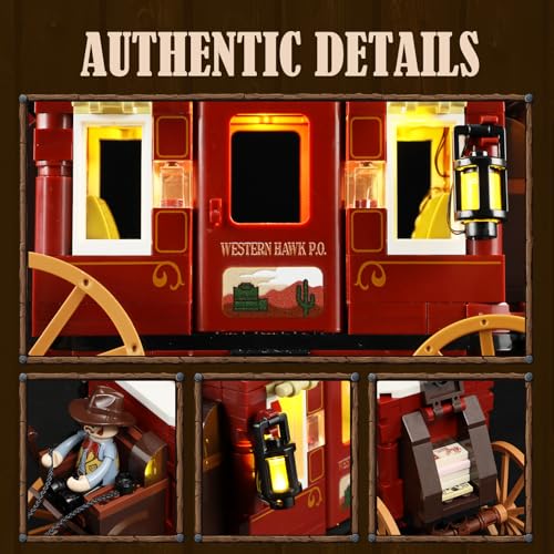 FUNWHOLE legendäre Postkutsche des Wilden Westens 🤠🐎✨