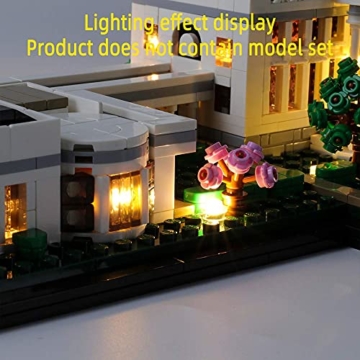 GEAMENT LED-Licht-Set für das Weiße Haus (White House) – kompatibel mit Lego Architecture Collection 21054 Bausteine Modell (Lego Set Nicht enthalten) (mit Anleitung) - 8