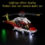 GEAMENT LED Licht-Set Kompatibel mit Lego Airbus H175 Rettungshubschrauber (Rescue Helicopter) - Beleuchtungsset für Technic 42145 Baumodell (Lego Set Nicht enthalten) - 7