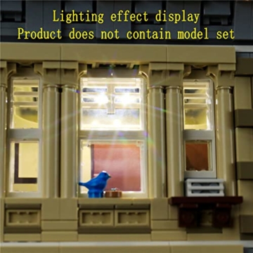 GEAMENT LED Licht-Set Kompatibel mit Lego Polizeistation (Police Station) - Beleuchtungsset für Creator 10278 Baumodell (Lego Set Nicht enthalten) - 7